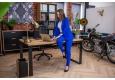 DEERHORN® Kancelársky stôl z dubového dreva a čierneho kovu bez zásteny